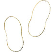 14kt Gold Filled Large Organic Shape Hoop Earrings