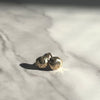 Pebble Shaped 14kt Solid Gold Stud Post Earrings - Recycled Gold - 7mm