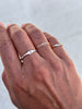 Silver Signet Initial Ring - Hand Stamped Initial