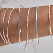 14kt Rose Gold-Filled Beaded Bangle Bracelet - Argentium Silver - Nickel Free - The Pink Locket