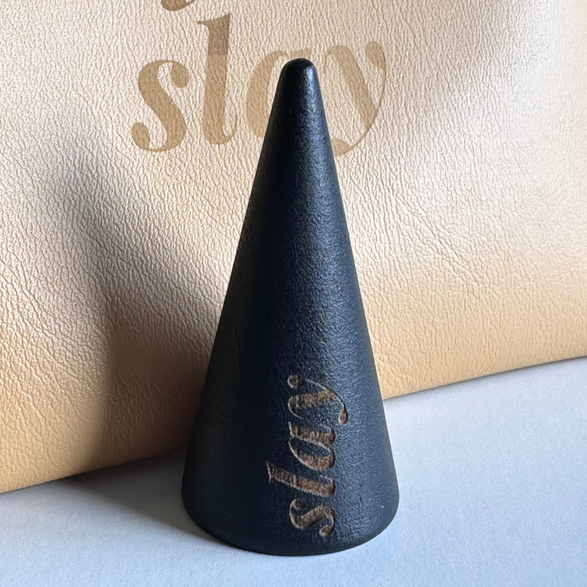 Slay Engraved Ring Cone - Customizable Message - The Pink Locket