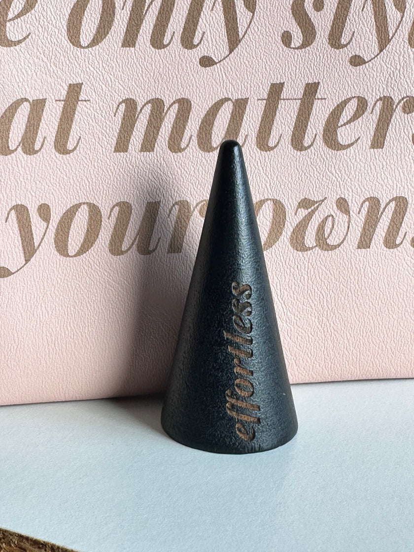 Boss Lady Engraved Ring Cone - Customizable Message - The Pink Locket
