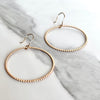 14kt Gold-Filled Circle Beaded Hoop Earrings