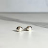 Pebble Shaped Argentium Silver Stud Earrings - Nickel Free