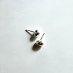 Pebble Shaped Argentium Silver Stud Earrings - Nickel Free