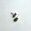 Pebble Shaped Argentium Silver Stud Earrings - Nickel Free