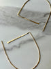 Minimalist 14kt Gold Filled Arch Hoop Earrings