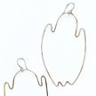 Ghost Earrings - Brass and Argentium Silver Ear Wires - Halloween Limited Earrings