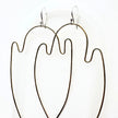 Ghost Earrings - Brass and Argentium Silver Ear Wires - Halloween Limited Earrings