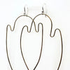Ghost Earrings - Brass and Argentium Silver Ear Wires - Halloween Limited Earrings