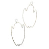 Ghost Earrings - Brass and Argentium Silver Ear Wires - Halloween Limited Earrings
