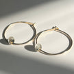 Gold Hoop Charm Earrings - 14kt Gold-Filled Nickel Free Hypoallergenic