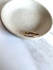 Gold Signet Initial Ring - 14kt Gold Filled Nickel Free (Hypoallergenic)