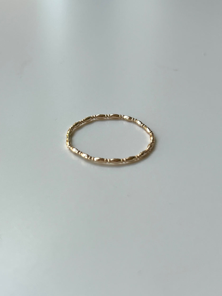 Violet - 14kt Gold Filled Stackable Ring - The Pink Locket