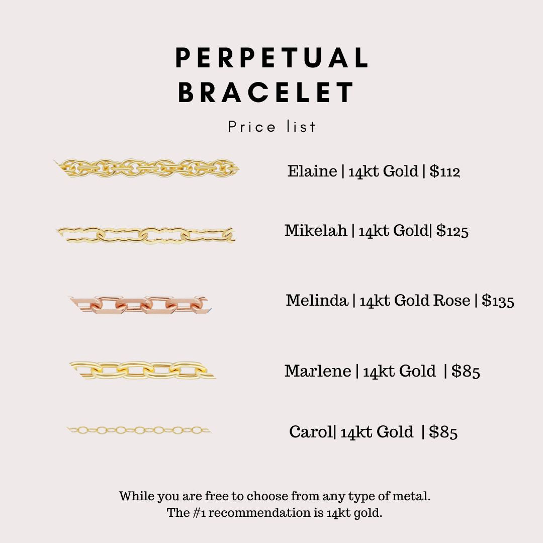 Perpetual Bracelets - Permanent Bracelets - Individual Appointments (DEPOSIT ONLY)