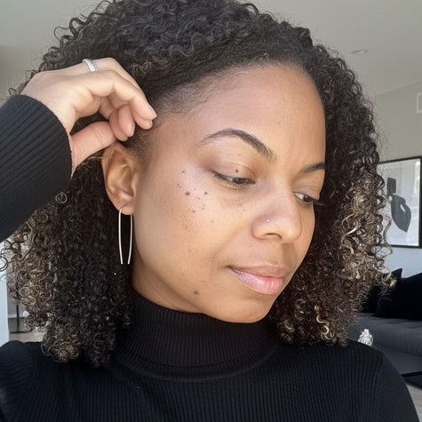 14kt Gold Filled Hammered Threader Earrings – Minimalist 2