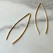 Gold Tear Threader Earrings