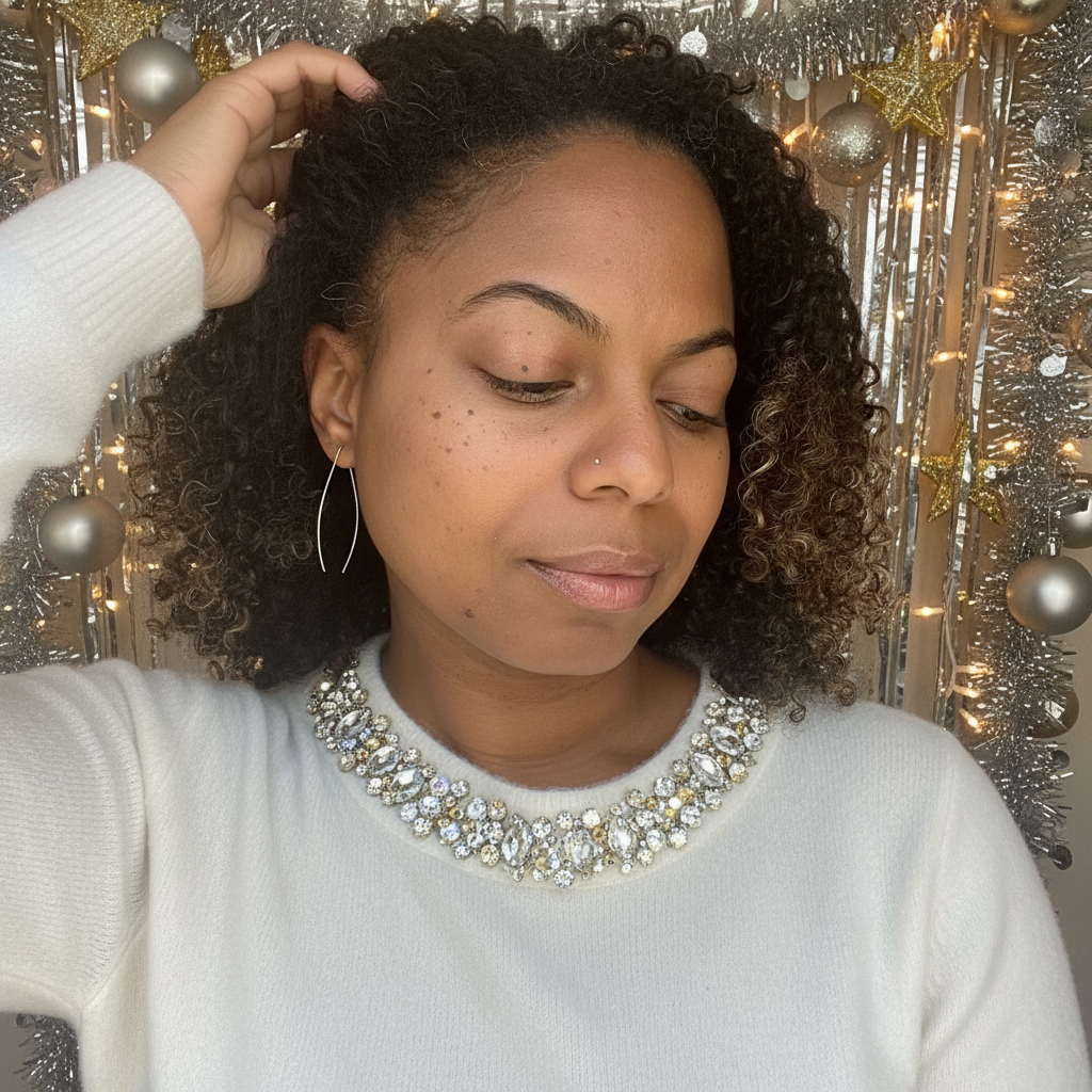 Gold Tear Threader Earrings