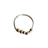 14kt Solid Gold Pebble Ring on Argentium Silver Band – Handmade, Recycled & Nickel-Free