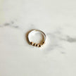 14kt Solid Gold Pebble Ring on Argentium Silver Band – Handmade, Recycled & Nickel-Free
