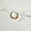 14kt Solid Gold Pebble Ring on Argentium Silver Band – Handmade, Recycled & Nickel-Free