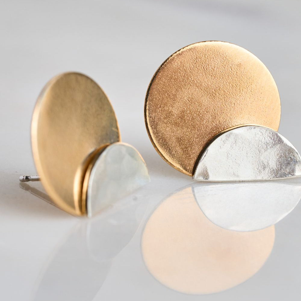Half Moon Ear Jacket Earrings