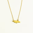 Jamaica Island Plate Necklace Small Pendant- 14kt Gold-Filled