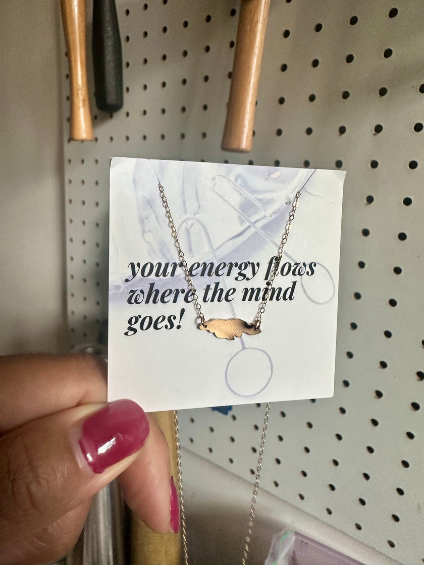 Jamaica Island Plate Necklace Small Pendant- 14kt Gold-Filled - The Pink Locket