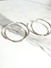 Mixed Metal Silver and Rose Gold Statement Hoops - Nickel Free Hypoallergenic