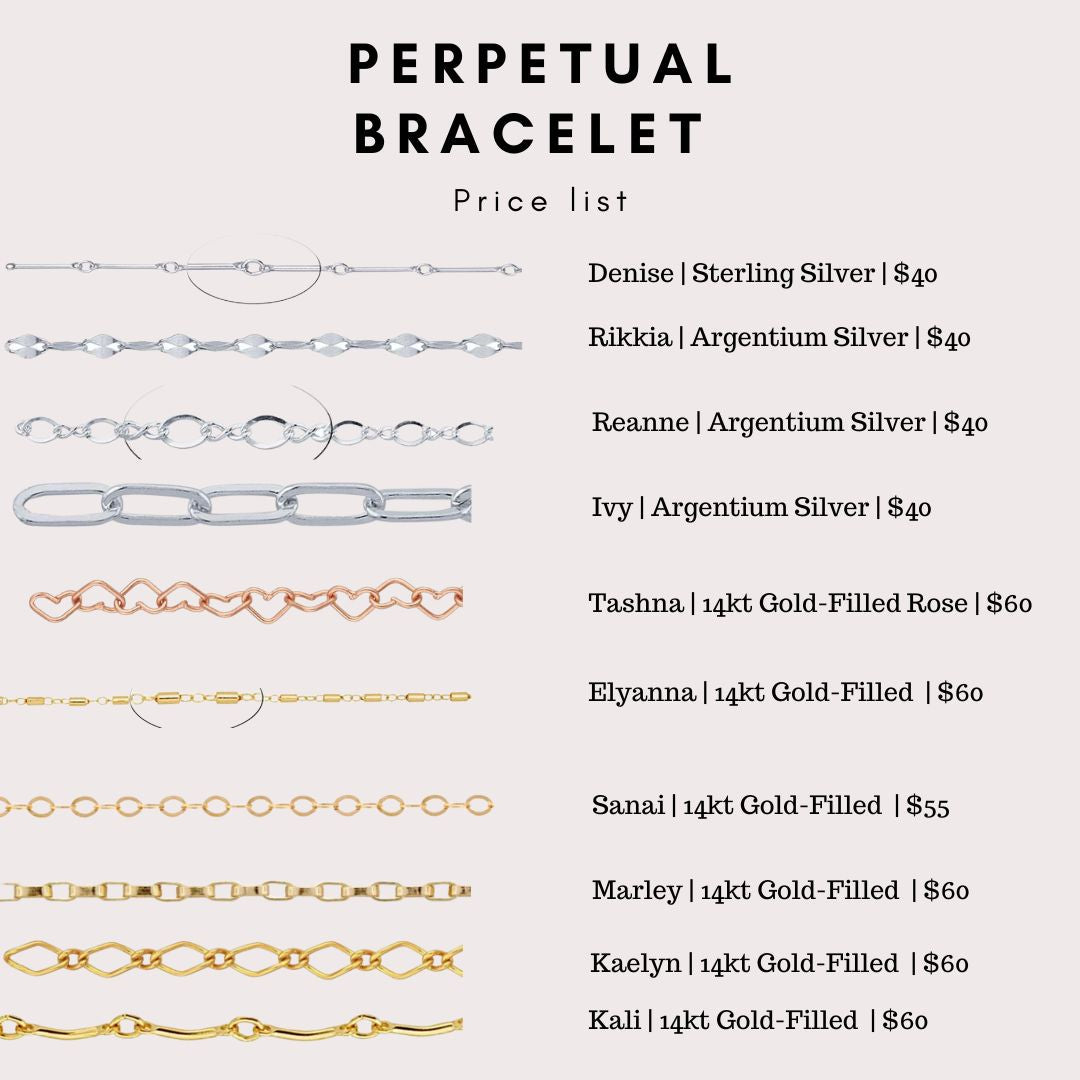 Perpetual Bracelets - Permanent Bracelets - Group Event Only