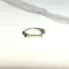 Rectangle Bar Argentium Silver Ring | Nickel Free