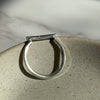 Rectangle Bar Argentium Silver Ring | Nickel Free