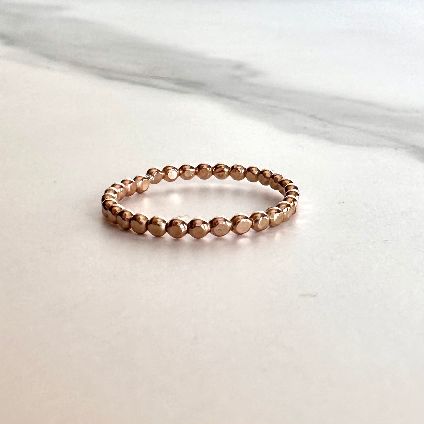 Beaded 14kt Gold-Filled Stacking Ring