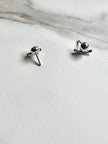 Argentium Silver Anchor Stud Earrings