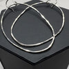 Organic Silver Hoop Earrings - XLarge Size - Nickel Free