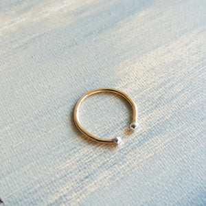 Ball Stacking 14kt Gold Filled Sterling Silver Ring