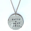 Today I Will Slay Silver Necklace - Personalized Jewelry