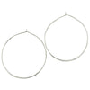Shawny - Sterling Silver Classic Large Hoop Earrings - The Pink Locket
