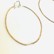  14kt Gold Filled Large Organic Oval Shape Hoop Earrings