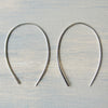 Silver Open Hoop Medium Earrings - The Pink Locket