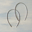Silver Open Hoop Medium Earrings - The Pink Locket