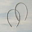 Silver Open Hoop Medium Earrings