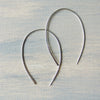 Silver Open Hoop Medium Earrings - The Pink Locket