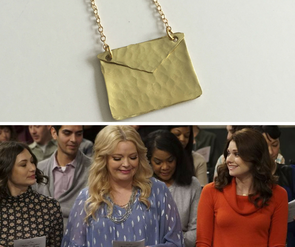 Gold Envelope Necklace - The Pink Locket