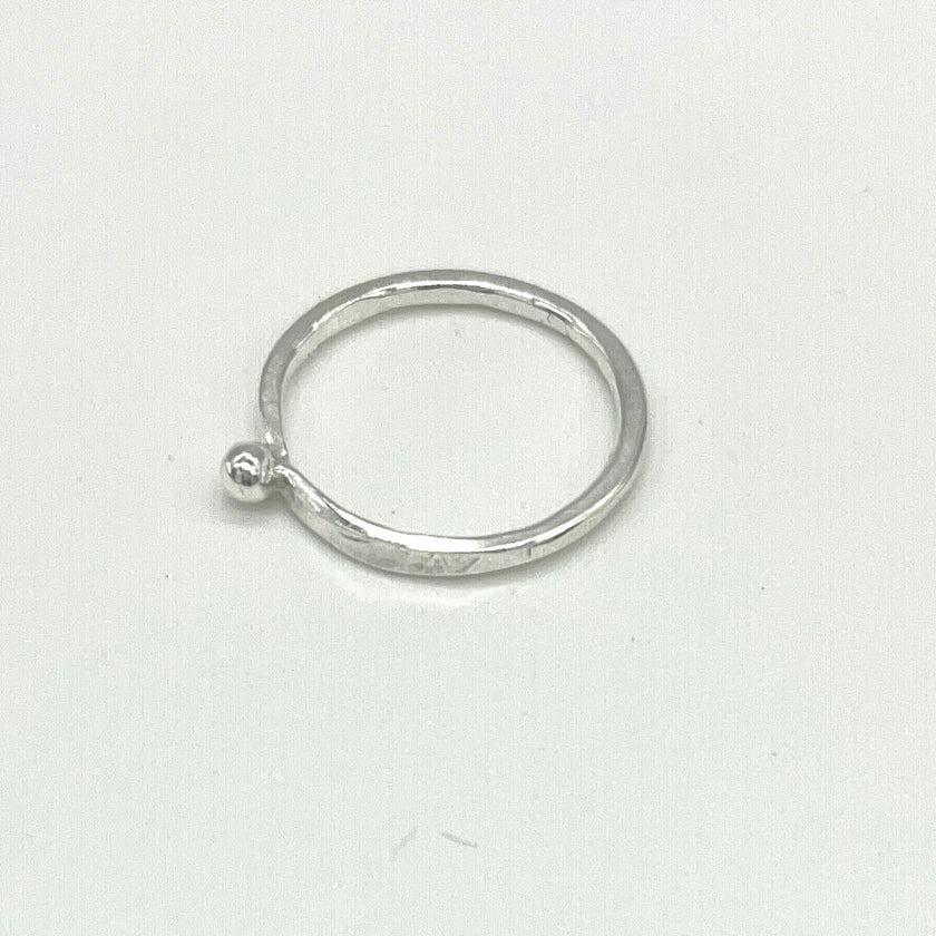 Ball Stacking Argentium Silver Ring | Nickel Free