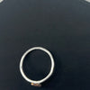 Beaded Bar 14kt Rose Gold-Filled Stacking Argentium Silver Ring