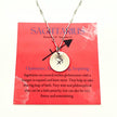 Sagittarius Zodiac Argentium Silver Necklace Straight Bar and Link Chain