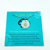 Cancer Zodiac Argentium Silver Necklace Straight Bar and Link Chain | Nickel Free