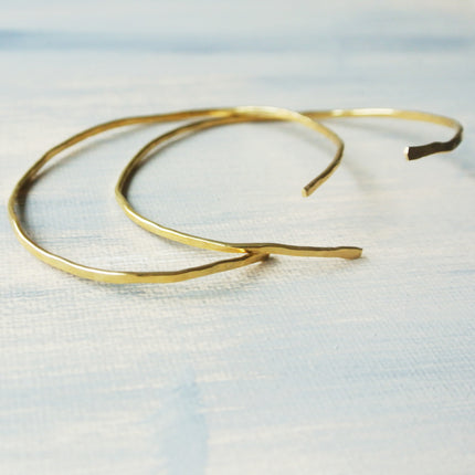 Elaine - Gold Brass Bangle Cuff