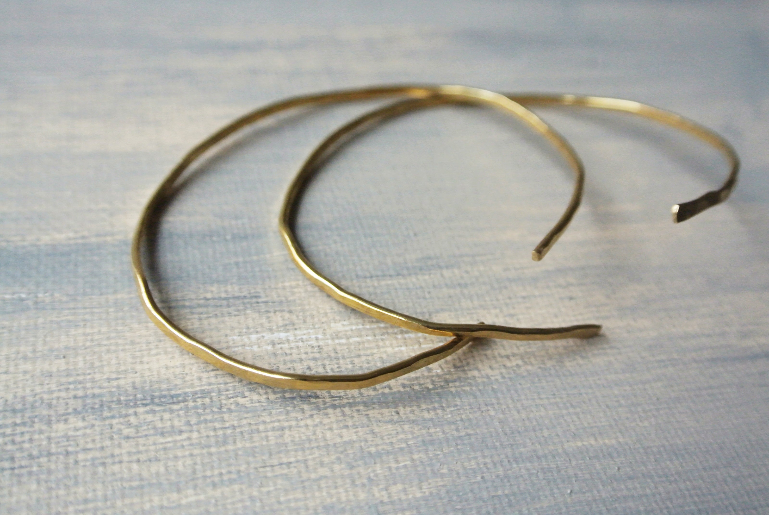 Elaine - Gold Brass Bangle Cuff